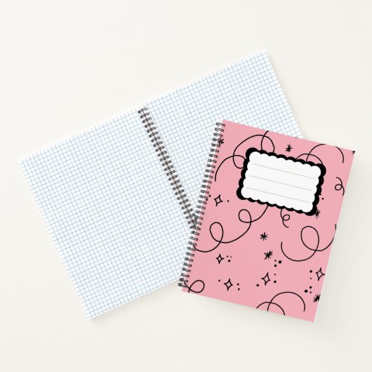 Powered by Pink Notebook Notizblock (Innenseite)