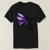 Powered by Pixie Dust Lila Fairy T-Shirt (Design vorne)