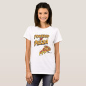 Powered by Pizza Funny Feinschmecker Graphic T-Shi T-Shirt (Vorne ganz)