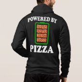 Powered by Pizza - Funny Pizza Hoodie (Rückseite)