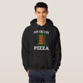 Powered by Pizza - Funny Pizza Hoodie (Vorne ganz)