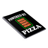 Powered by Pizza - Funny Pizza Notizblock (Rechte Seite)