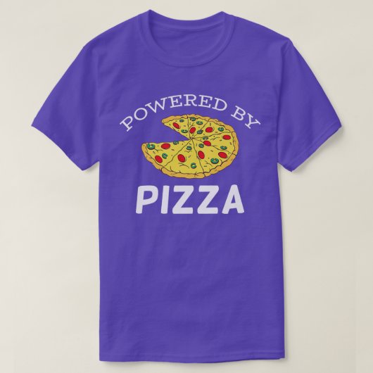 Powered By Pizza T-Shirt (Design vorne)