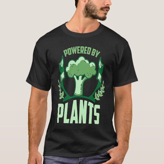 Powered By Plants Veganism Plant Based Lifestyle V T-Shirt (Vorderseite)