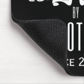 Powered by protein stylish Black Mousepad (Ecke)