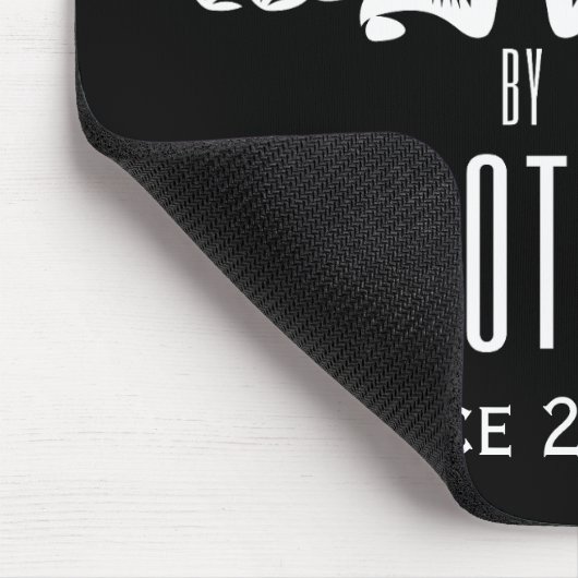 Powered by protein stylish Black Mousepad (Ecke)