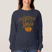 Powered by Pumpkin Spice Funny Fall Gag Sweatshirt (Vorderseite)