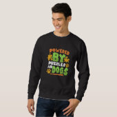 Powered by Puzzles and Dogs Puzzle Puzzler Board G Sweatshirt (Vorne ganz)