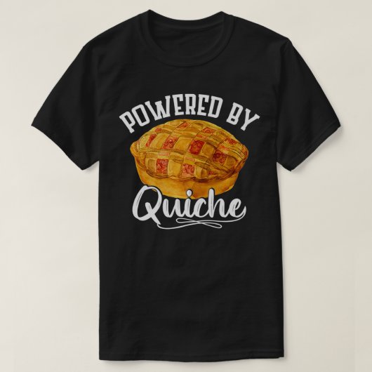 Powered by Quiche Cook T-Shirt (Design vorne)