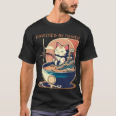 Powered by Ramen Cat T-Shirt (Vorderseite)