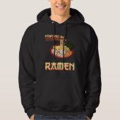 Powered by Ramen Japanisch Anime Noodles Hoodie (Vorderseite)