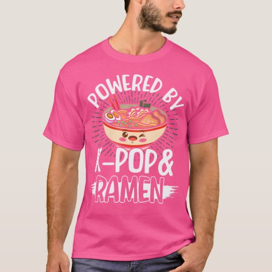 Powered by Ramen K-Pop T-Shirt (Vorderseite)