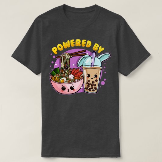 Powered by RamenBubble Tea 1 T-Shirt (Design vorne)