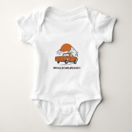 Powered By Sand And Regret Desert Camping Baby Strampler