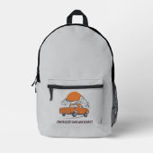 Powered By Sand And Regret Desert Camping Bedruckter Rucksack (Vorderseite)