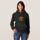 Powered by Slow Brew Funny Caffeine Lazy Sloth Cof Hoodie (Vorne ganz)