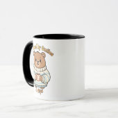 Powered by Smiles & Sips,cute Beard Tasse (Vorderseite Links)