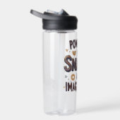 Powered by Snacks Imagination Funny Food Quote Typ Trinkflasche (Rechts)