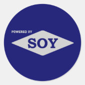 Powered by Soy Aufkleber (Vorderseite)