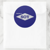 Powered by Soy Aufkleber (Tasche)