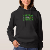 Powered By Spinach  Vegan Veggies Vegetable Farmer Hoodie (Vorderseite)