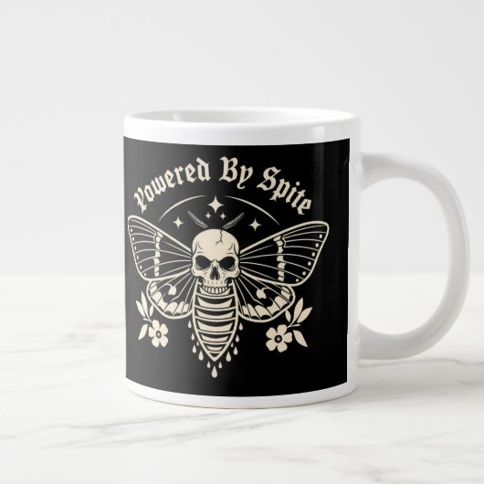 " Powered By Spite " Coffee Mug Jumbo-Tasse (Rechts)