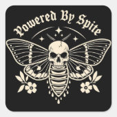 "Powered By Spite" Sticker (Vorderseite)