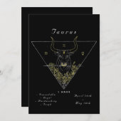 'Powered by Taurus' Einladung (Vorne/Hinten)