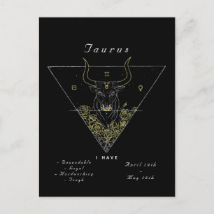 'Powered by Taurus' Postkarte