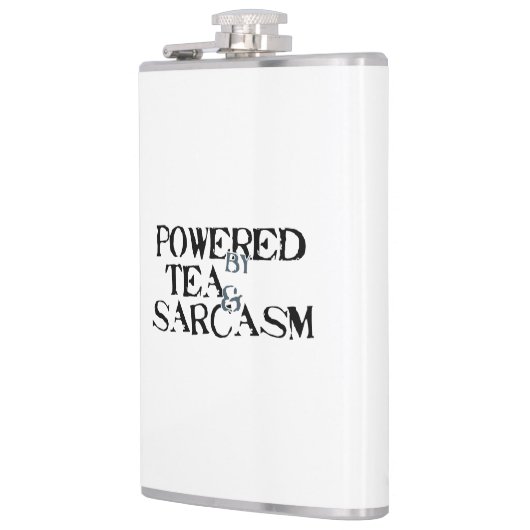 Powered by Tea & Sarcasm Flachmann (Links)