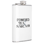 Powered by Tea & Sarcasm Flachmann (Rechts)