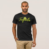Powered by Tequila Lime Green Funny T-Shirt (Vorne ganz)