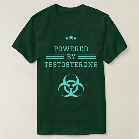 Powered By Testosterone T-Shirt (Design vorne)