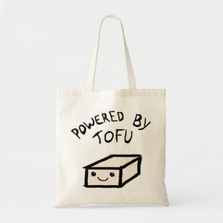 Powered by tofu tragetasche
