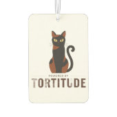 Powered by Tortitude Funny Cat Air Freshener Autolufterfrischer (Rückseite)