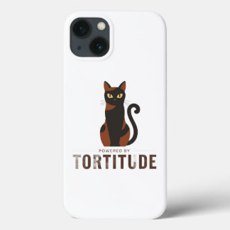 Powered by Tortitude Funny Cat Phone Case
