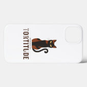 Powered by Tortitude Funny Cat Phone Case (Rückseite (Horizontal))