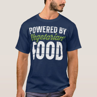 Powered by Vegetarian Food Vegane Ernährung Sportl T-Shirt