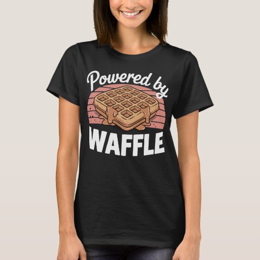 Powered By Waffle T-Shirt (Vorderseite)
