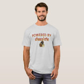 *Powered durch Schokolade T-Shirt (Vorne ganz)