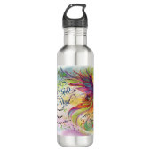 Powered God Water Flasche Edelstahlflasche (Vorderseite)