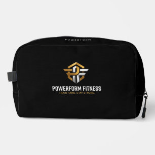 PowerForm Fitness Luxus-Gold-Emblem-Zubehörtasche Waschbeutel