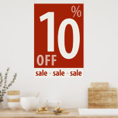 Powerful 10% OFF Sale - Retail Sales Poster (Küche)