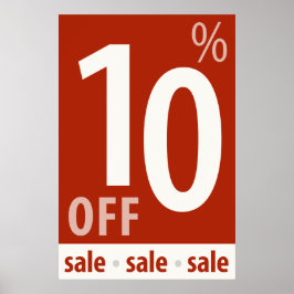 Powerful 10% OFF Sale - Retail Sales Poster