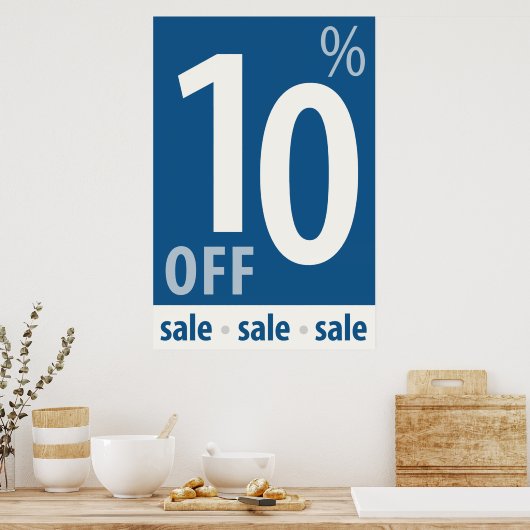 Powerful 10% OFF Sale - Retail Sales Poster (Küche)