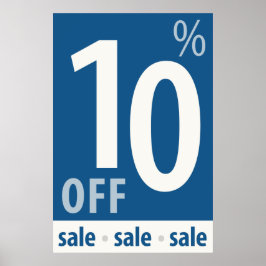 Powerful 10% OFF Sale - Retail Sales Poster