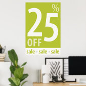 Powerful 25% OFF Sale - Retail Sales Poster (Heimbüro)