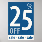 Powerful 25% OFF Sale - Retail Sales Poster (Vorne)