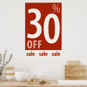 Powerful 30% OFF Sale - Retail Sales Poster (Küche)
