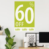 Powerful 60% OFF Sale - Retail Sales Poster (Heimbüro)